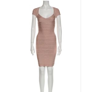 Herve Leger Raquel Short Sleeve Dress